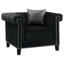 Load image into Gallery viewer, Reventlow Tufted Chair Black image
