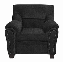 Load image into Gallery viewer, Clementine Upholstered Chair with Nailhead Trim Grey image
