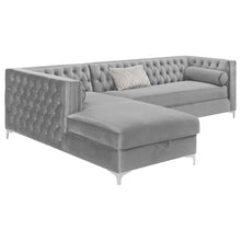 Load image into Gallery viewer, Bellaire Button-tufted Upholstered Sectional Silver image

