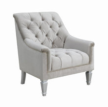 Load image into Gallery viewer, Avonlea Sloped Arm Tufted Chair Grey image
