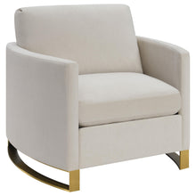 Load image into Gallery viewer, Corliss Upholstered Arched Arms Chair Beige image

