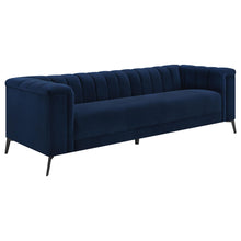Load image into Gallery viewer, Chalet Tuxedo Arm Sofa Blue image
