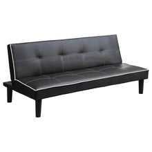 Load image into Gallery viewer, Katrina Tufted Upholstered Sofa Bed Black image
