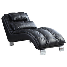 Load image into Gallery viewer, Dilleston Upholstered Chaise Black image
