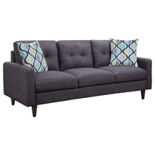 Load image into Gallery viewer, Watsonville Tufted Back Sofa Grey image
