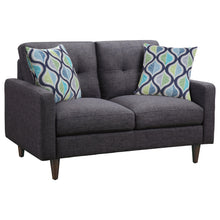 Load image into Gallery viewer, Watsonville Tufted Back Loveseat Grey image
