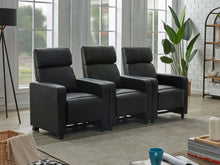 Load image into Gallery viewer, Toohey Upholstered Tufted Recliner Home Theater Set
