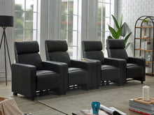 Load image into Gallery viewer, Toohey Upholstered Tufted Recliner Home Theater Set
