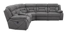 Load image into Gallery viewer, Higgins 4-piece Upholstered Power Sectional Grey image
