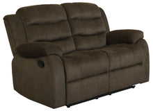 Load image into Gallery viewer, Rodman Pillow Top Arm Motion Loveseat Olive Brown image
