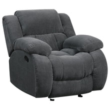 Load image into Gallery viewer, Weissman Upholstered Glider Recliner Charcoal image

