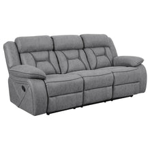 Load image into Gallery viewer, Higgins Pillow Top Arm Upholstered Motion Sofa Grey image
