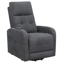 Load image into Gallery viewer, Howie Tufted Upholstered Power Lift Recliner Charcoal image
