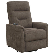 Load image into Gallery viewer, Henrietta Power Lift Recliner with Storage Pocket Brown image
