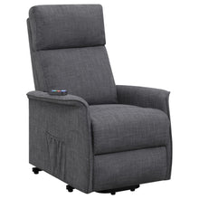Load image into Gallery viewer, Herrera Power Lift Recliner with Wired Remote Charcoal image
