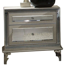 Load image into Gallery viewer, AICO Hollywood Swank Upholstered Nightstand in Crystal Croc image

