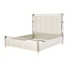 Load image into Gallery viewer, AICO Furniture Penthouse King Upholstered Platform Bed in Ash Gray
