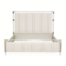 Load image into Gallery viewer, AICO Furniture Penthouse King Upholstered Platform Bed in Ash Gray
