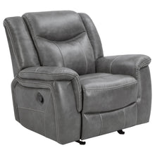 Load image into Gallery viewer, Conrad Upholstered Motion Glider Recliner Grey image
