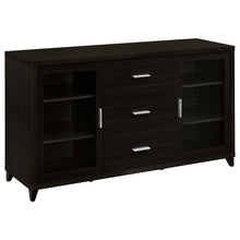 Load image into Gallery viewer, Lewes 2-door TV Stand with Adjustable Shelves Cappuccino
