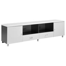 Load image into Gallery viewer, Burkett 2-drawer TV Console White and Grey image
