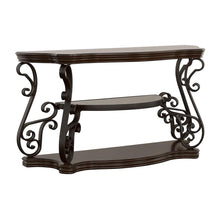 Load image into Gallery viewer, Laney Sofa Table Deep Merlot and Clear image
