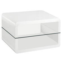Load image into Gallery viewer, Elana Square 2-shelf End Table Glossy White image
