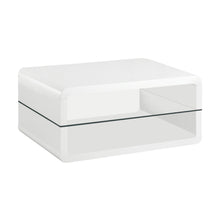 Load image into Gallery viewer, Elana Rectangle 2-shelf Coffee Table Glossy White image
