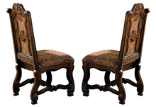 Load image into Gallery viewer, Crown Mark Neo Renaissance Dining Side Chair in Warm Brown (Set of 2) image
