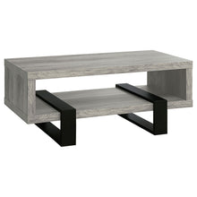 Load image into Gallery viewer, Dinard Coffee Table with Shelf Grey Driftwood image
