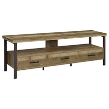Load image into Gallery viewer, Ruston 71&quot; 3-drawer TV Console Weathered Pine image
