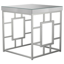 Load image into Gallery viewer, Dafina Geometric Frame Square End Table Chrome image
