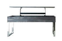 Load image into Gallery viewer, Baines Lift Top Storage Coffee Table Dark Charcoal and Chrome image

