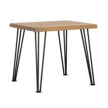 Load image into Gallery viewer, Zander End Table with Hairpin Leg Natural and Matte Black image
