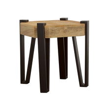 Load image into Gallery viewer, Winston Wooden Square Top End Table Natural and Matte Black image
