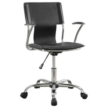 Load image into Gallery viewer, Himari Adjustable Height Office Chair Black and Chrome image

