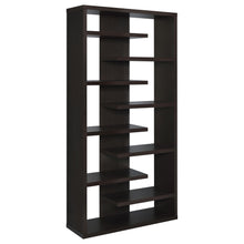 Load image into Gallery viewer, Altmark Bookcase with Staggered Floating Shelves Cappuccino image
