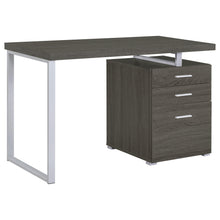 Load image into Gallery viewer, Brennan 3-drawer Office Desk Weathered Grey image
