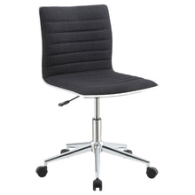 Load image into Gallery viewer, Chryses Adjustable Height Office Chair Black and Chrome image
