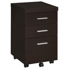 Load image into Gallery viewer, Skeena 3-drawer Mobile Storage Cabinet Cappuccino image
