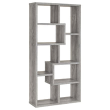 Load image into Gallery viewer, Theo 10-shelf Bookcase Grey Driftwood image
