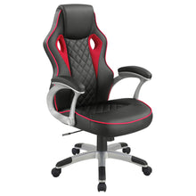 Load image into Gallery viewer, Lucas Upholstered Office Chair Black and Red image
