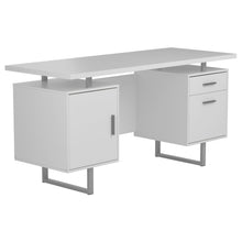 Load image into Gallery viewer, Lawtey Floating Top Office Desk White Gloss image
