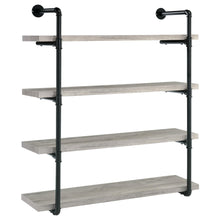 Load image into Gallery viewer, Elmcrest 40-inch Wall Shelf Black and Grey Driftwood image
