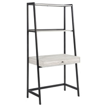 Load image into Gallery viewer, Pinckard 1-drawer Ladder Desk Grey Stone and Black image

