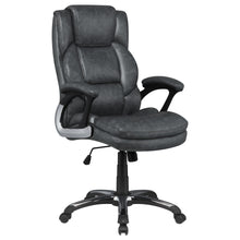 Load image into Gallery viewer, Nerris Adjustable Height Office Chair with Padded Arm Grey and Black image
