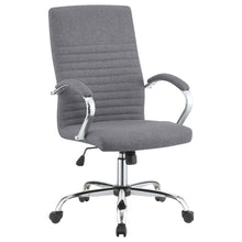 Load image into Gallery viewer, Abisko Upholstered Office Chair with Casters Grey and Chrome image
