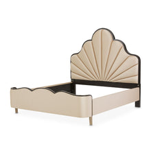 Load image into Gallery viewer, AICO Malibu Crest King Scalloped Panel Bed in Dark Espresso
