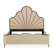 Load image into Gallery viewer, AICO Malibu Crest King Scalloped Panel Bed in Dark Espresso
