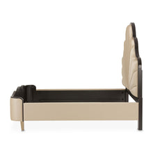 Load image into Gallery viewer, AICO Malibu Crest King Scalloped Panel Bed in Dark Espresso

